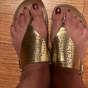 Tory Burch Gold Sandals